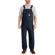 Carhartt Men's Relaxed Fit Duck Unlined Bib Overall Factory Second Navy