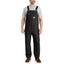 Carhartt Men's Relaxed Fit Duck Unlined Bib Overall Factory Second Black