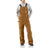 Carhartt Men's Loose Fit Firm Duck Unlined Bib Overall Factory Second Carhartt Brown